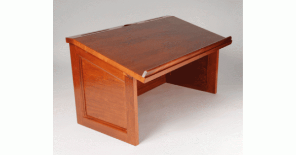 Foldable Tabletop Lectern in Mahogany 