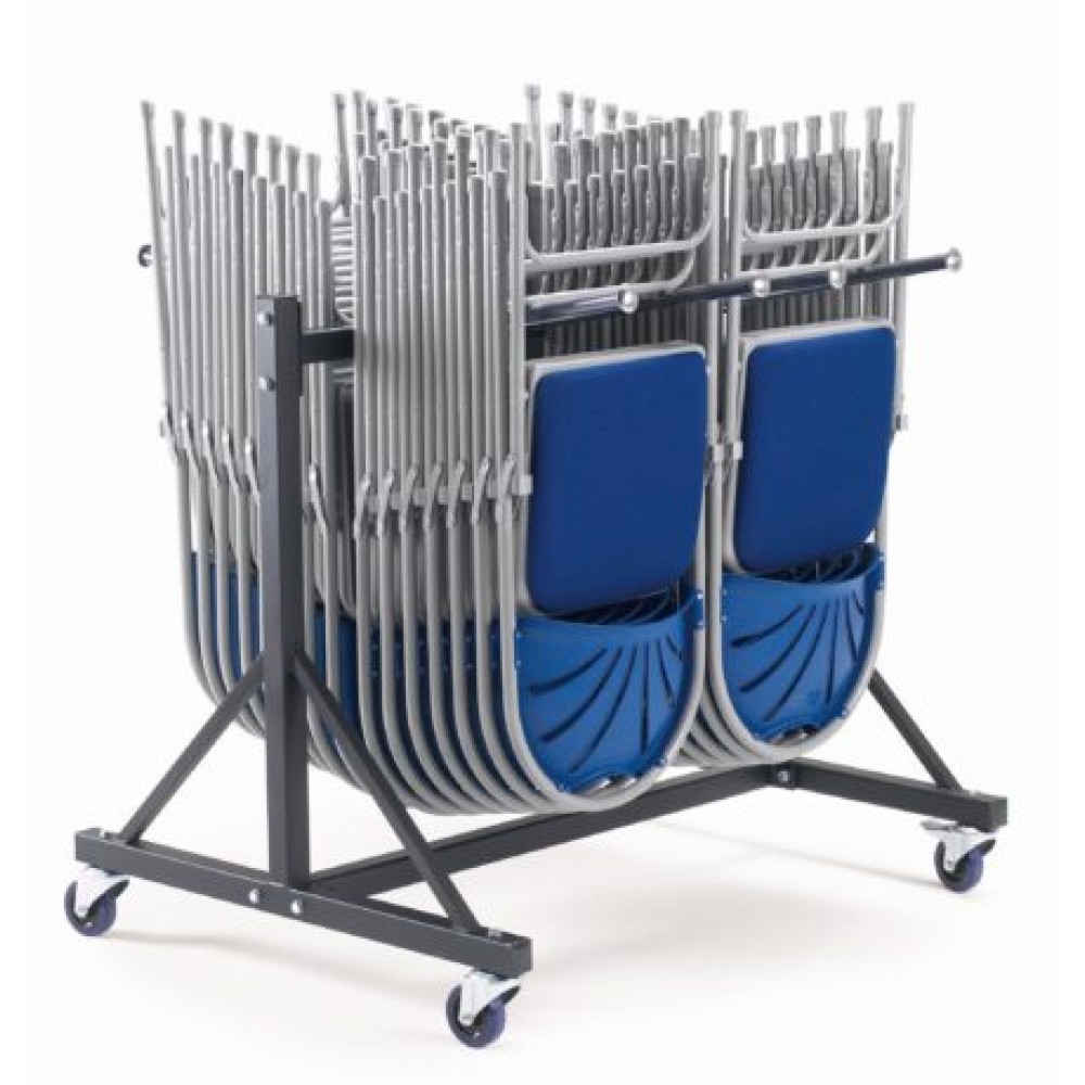 Folding Chair 2 Row Low Hanging Trolley