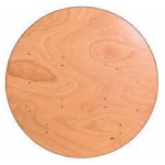Wooden Round Trestle Table