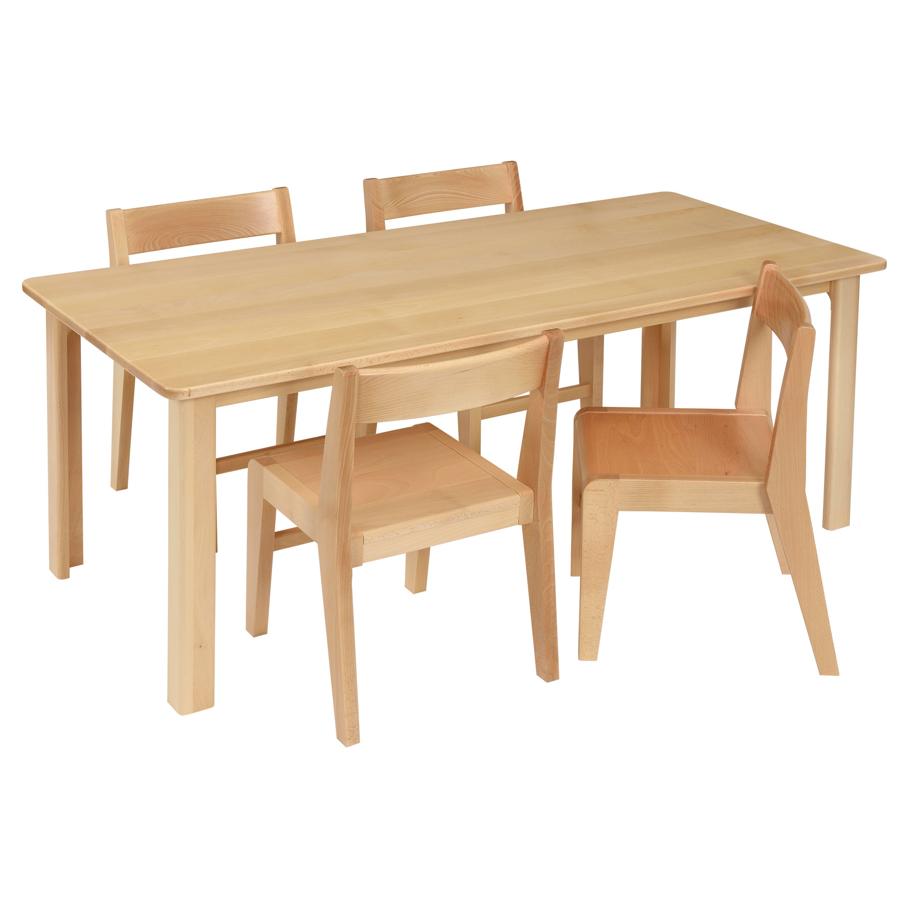 Children's Rectangular Solid Wooden Table Furniture for Churches ...